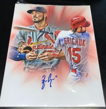 Randal Grichuk Autographed Signed 11x14 Photo Cardinals Blue Jays