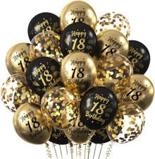 30 Pcs Palloncini Compleanno 18 Anni, Decorazioni 18 Anni Compleanno per Ragazzo