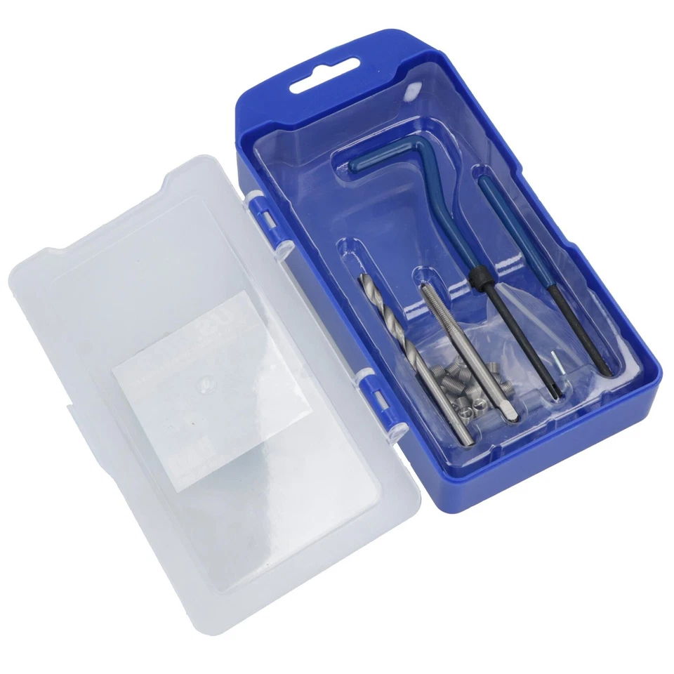 M5 x 0.8mm Metric Thread Repair Kit Helicoil Set for Damaged Threads 25pc - Image 3 of 4