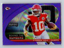 Tyreek Hill 2021 Panini Playoff Behind the Numbers Purple #BTN-THI Chiefs
