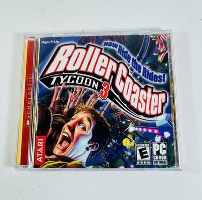 Roller Coaster Tycoon 3 ATARI PC CD-ROM w/Key In Jewel Case ML452