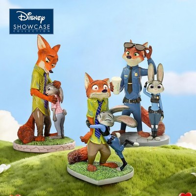 Authentic Enesco Disney Zootopia Judy Hopps Nick Wilde Figurines