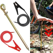 Weidezaung Draht Erdungsstab Set für Solarladegerät und Viehschutz