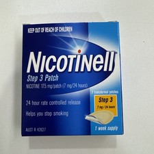 Nicotinell Step 3 (7mg/24 hours) 7 Patches Stop Smoking Aid Controlled Release