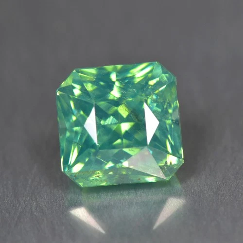 1.71Ct Octagan, Beautiful Sparkles Unheated Green Zircon _Sri-Lanka