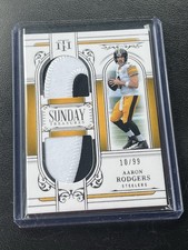 2025 National Treasures AARON RODGERS Sunday Treasures Patch #/99 STEELERS