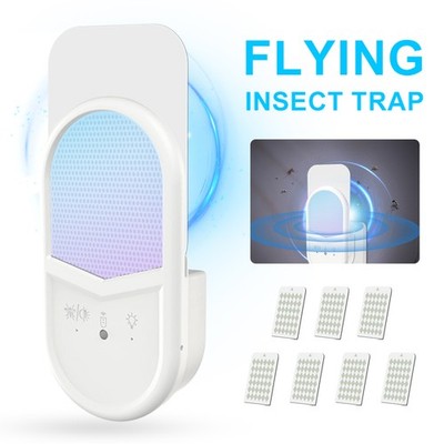 Flying Insect Trap Plug-in Mosquito Killer Catcher Fly Tapper with Night Light