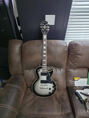 Epiphone Les Paul Custom Electric Guitar Silverburst Finish