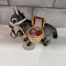 VINTAGE Dominic DONKEY with Fruit Baskets REA...