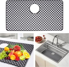 28.3"x 15" Kitchen Sink Mats,Heat Resistant Silicone Sink Protector Mat for B