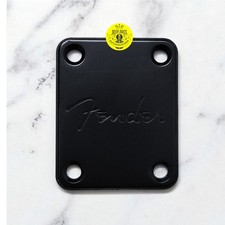 Electric Guitar Neck Plate Mit Fender Logo 4 Screws for Fender Strat Guitar Part