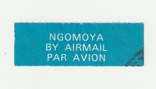 Transkei c1980 airmail label