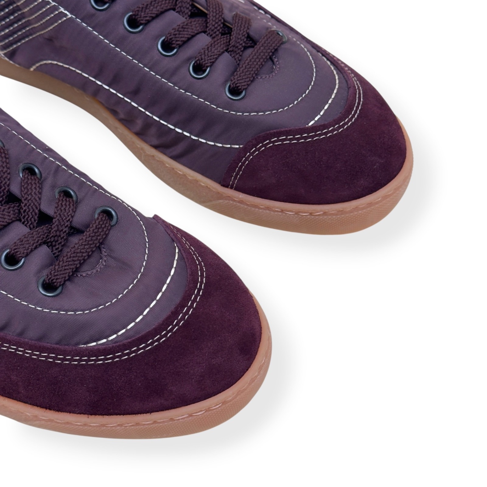 Dries Van Noten Cassetta Sneakers Bordeaux Size 44 UK10 RRP £420 image 7