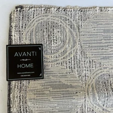 Avanti Linens Galaxy Bath Rug Silver 20" x 30" New