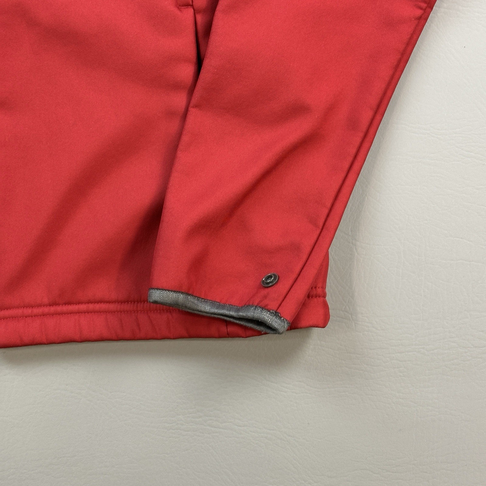 Giacca Salomon donna piccola rossa full zip guscio morbido outdoor escursionismo casual