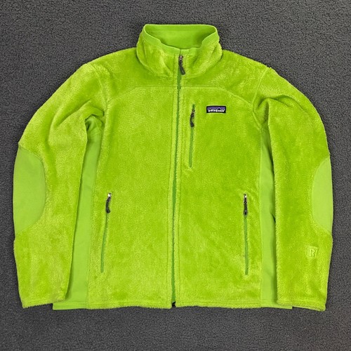 Patagonia R2 Regulator Jacket FITS Womens Medium Full Zip Grinch Furry VTG