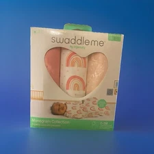 SwaddleMe by Ingenuity Original Swaddle Monogram Collection 0-3 Months - 3pk New
