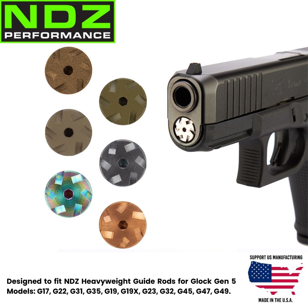 NDZ Heavyweight Guide Rod Screw Stainless Steel Multi Finish for