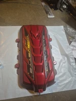 2020/26 CORVETTE C8 ENGINE COVER TORCH RED CARBON FIBER RAILS NEW OEM (For: More than one vehicle)