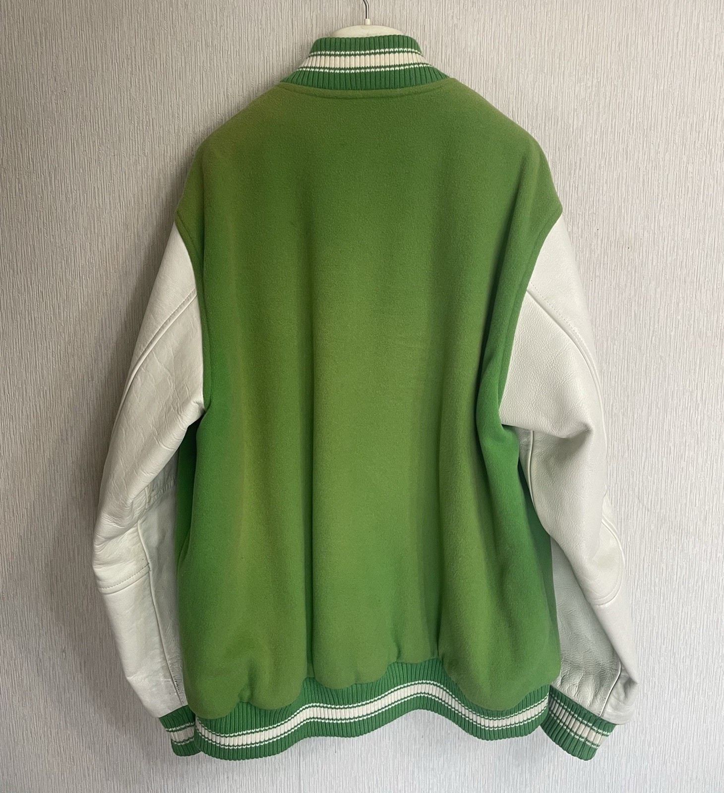 LACOSTE Vintage Varsity Jacket  Real Leather Sleeves  Size 5(L-XL) image 2