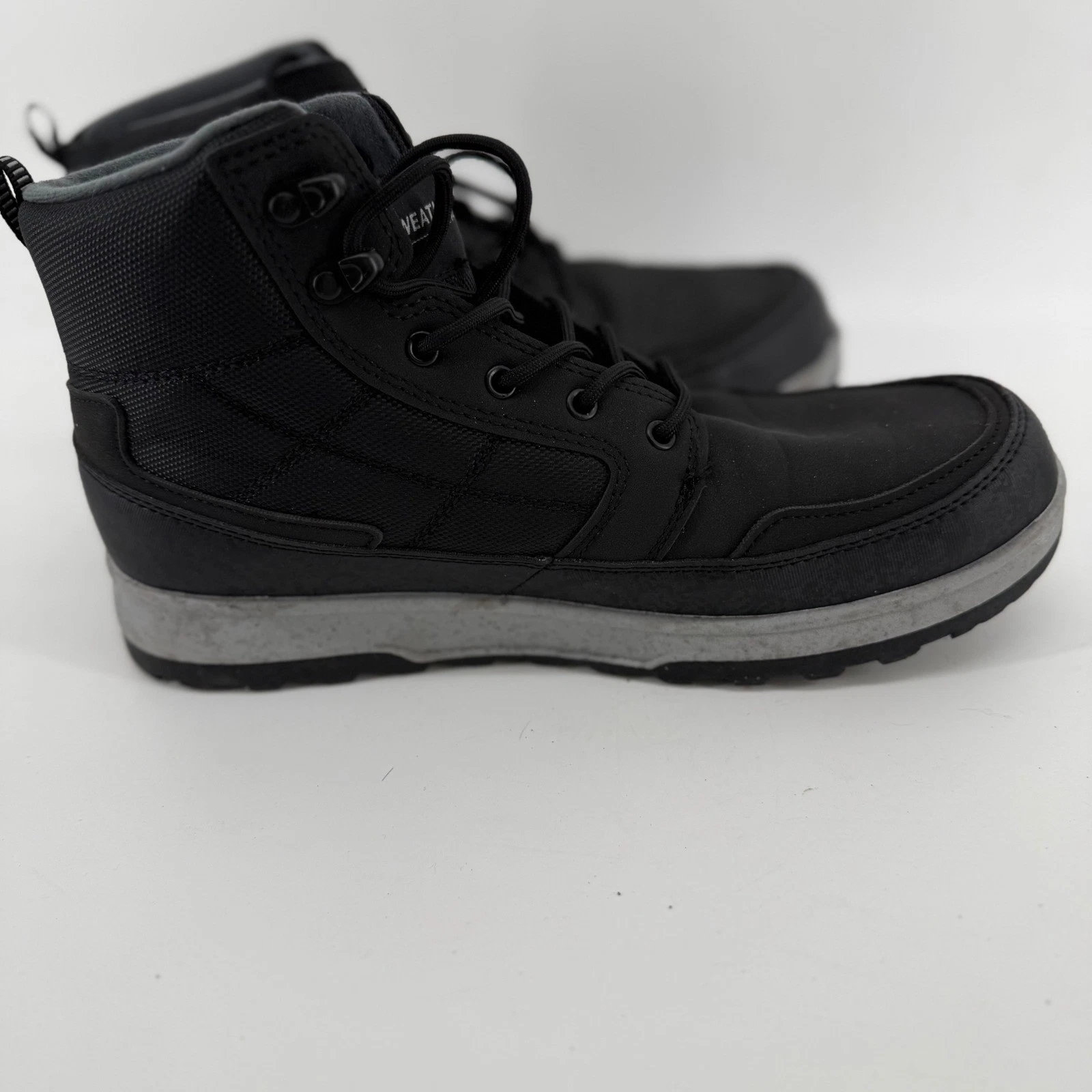 Weatherproof Jenkins Mens Black Lace Up Ankle Boots 11 Memory Foam 1899638
