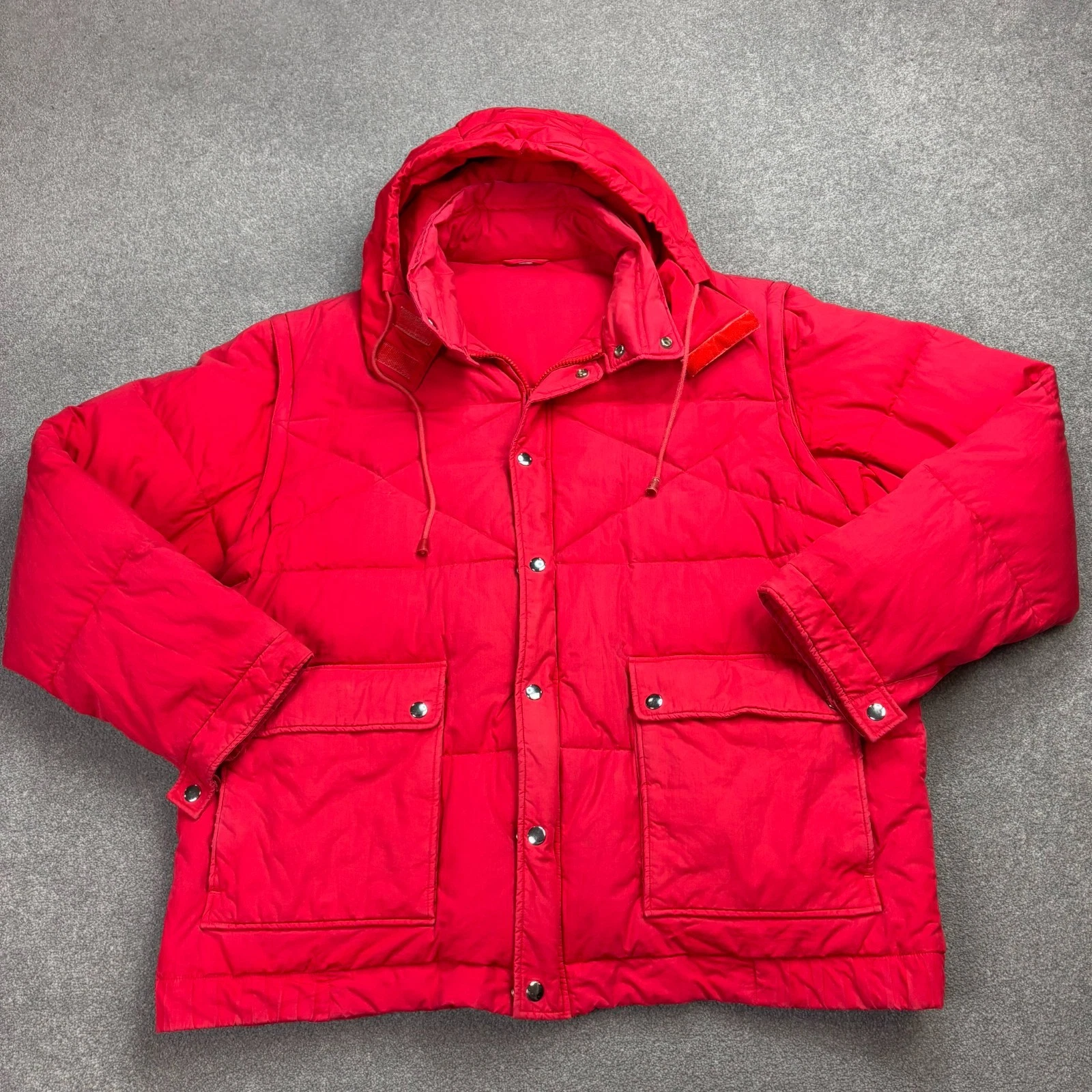 Puffer Jacket Adult X Large Red Ski Insulated Lined Hood Outdoors Coat Men*
Opens in a new window or