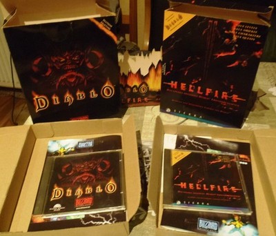Rar!! Diablo + Hellfire Add on Big Box, OVP.
