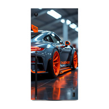 Front Cover Vinyl Wrap Skin Automotive Racing Decal Compatible with Xbox-X