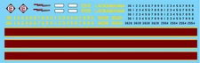 N Scale - Erie Lackawanna Gray locomotive Decal Set