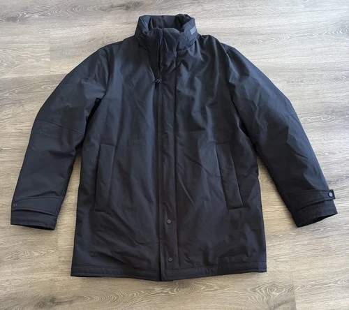 EREDI PISANO Padded PUFFER Zip HOODED Navy BLUE HEAVYWEIGHT Coat 2XL Stunning 🔥 - product listing photo