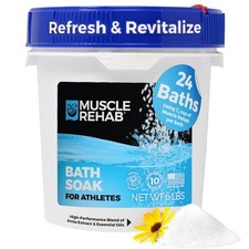 Sport Magnesium Bath Muscle Recovery Epsom Soak 6lb Bulk Pail-Arnica Soak for...