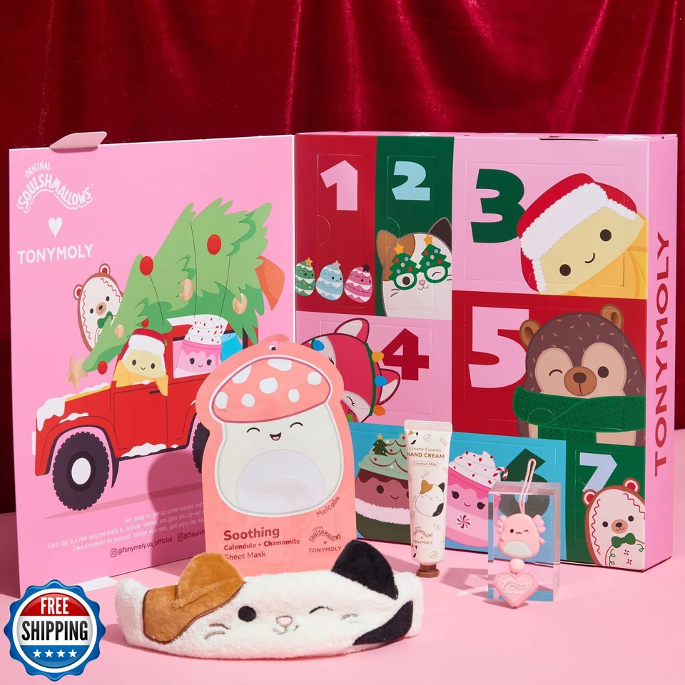 TONYMOLY x Squishmallows Advent календарь 2025 - 7-дневный ограниченный выпуск праздник - Изображение 4 из 4