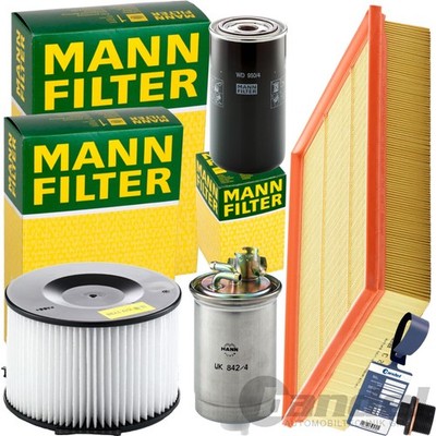 MANN FILTER INSPEKTIONSPAKET passend für VW T4 BUS 2.4 d+2.5 TDI 75-151 PS