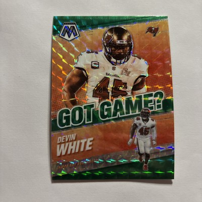 Devin White 2021 Panini Mosaic  Got Game #GG-25 Green Mosaic Prizm