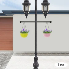 3Pcs Lamp Post Cross Arms Ladder Rest Replacement for Outdoor Light Post & Pole