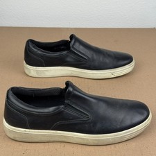 ECCO Soft 7 Mens Slip On Black Leather Sneake...