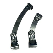Pair Stainless Steel Fulton Sun Visor Center Support Brackets