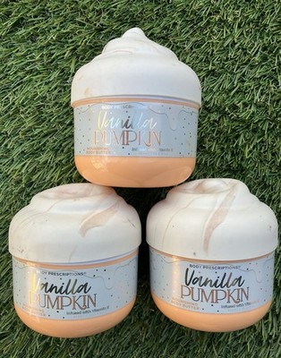 (3x Pack) Body Prescriptions Vanilla Pumpkin Body Butter New 15.2oz ea Free-Ship