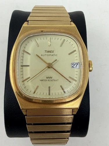 VINTAGE Timex Automatic Watch Day E-LINE T53 ORIGINAL EVERYTHING  GOOD CONDITION