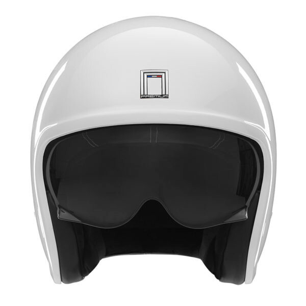 Casque jet Next Nox Premium blanc nacré pour les trajets quotidiens en ville
