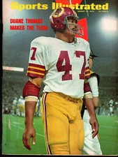 Sports Illustrated 1973 Washington Redskins Duane Thomas No Label Excellent 