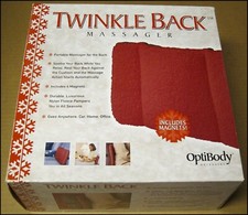 New Twinkle Back Portable Back Massager Includes Magnets Never Opened