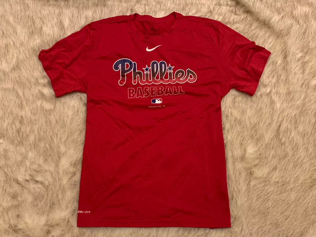 NEW Men’s Nike Philadelphia Phillies DriFit Red Stadium Series T-Shirt  (X-Large)