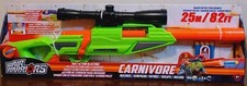Buzz Bee Air Warriors Carnivore Dart Blaster GREEN Bolt Action Rifle Toy 4 Darts