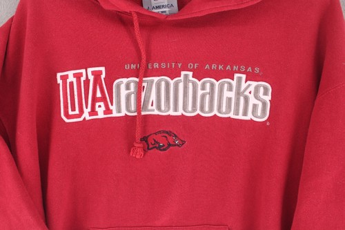University Of Arkansas Razorbacks Hoodie Women’s Large Pullover Long Sleeve Y2K - Picture 5 of 9