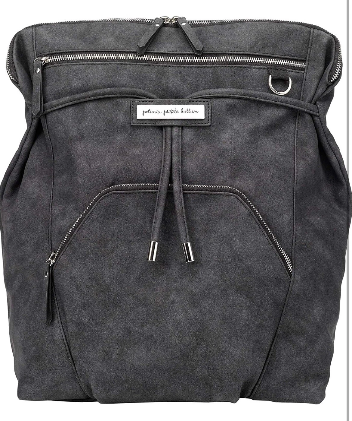 Authentic Petunia pickle bottom CINCH BACKPACK MIDNIGHT LEATHERETTE Baby Bag