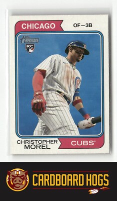 2023 Topps Heritage #110d Christopher Morel Chicago Cubs Image Variation