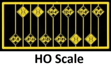 HO Scale - Bridge Clearance & Narrow Warning Signs- TIC-8298