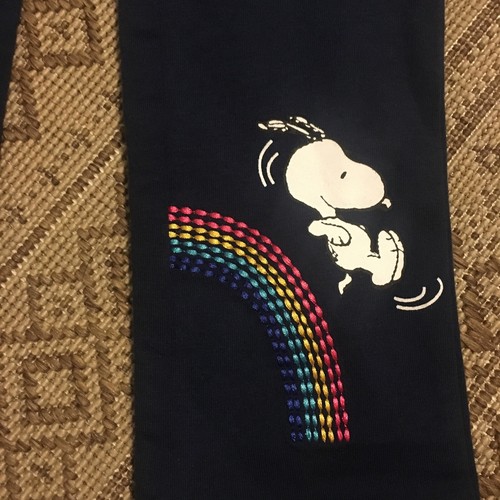 Girls SZ 7 365 Kids Garanimals Snoopy Woodstock Peanuts Rainbows Pants~ NWT - Picture 3 of 9