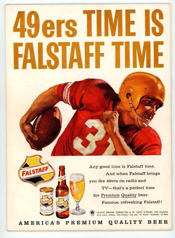 SIGNED 1958 San Francisco 49ers Yearbook NFL Falstaff Beer Coca Cola - Image 4 of 4